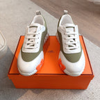 Hermès Bouncing Sneaker Tundra Green/White