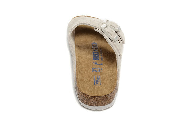 Birkenstock Arizona Suede Leather Sandal Taupe