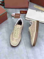 Loro Piana Tennis Walk Sneaker Beige .