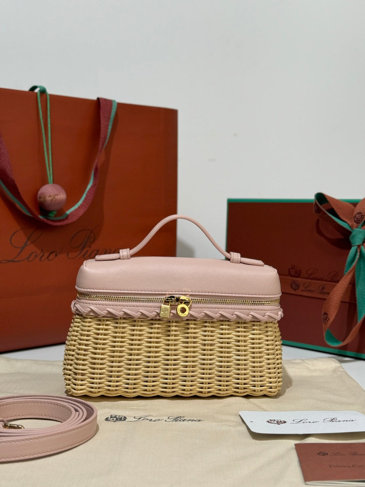 Loro Piana Bag Beige/Pink