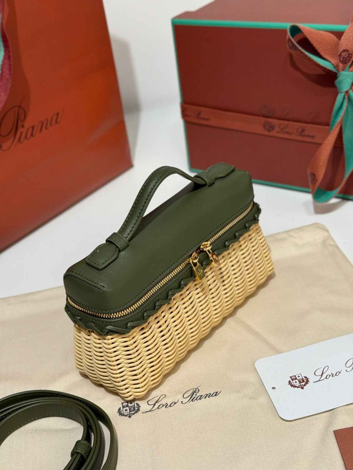 Loro Piana Bag Beige/Green