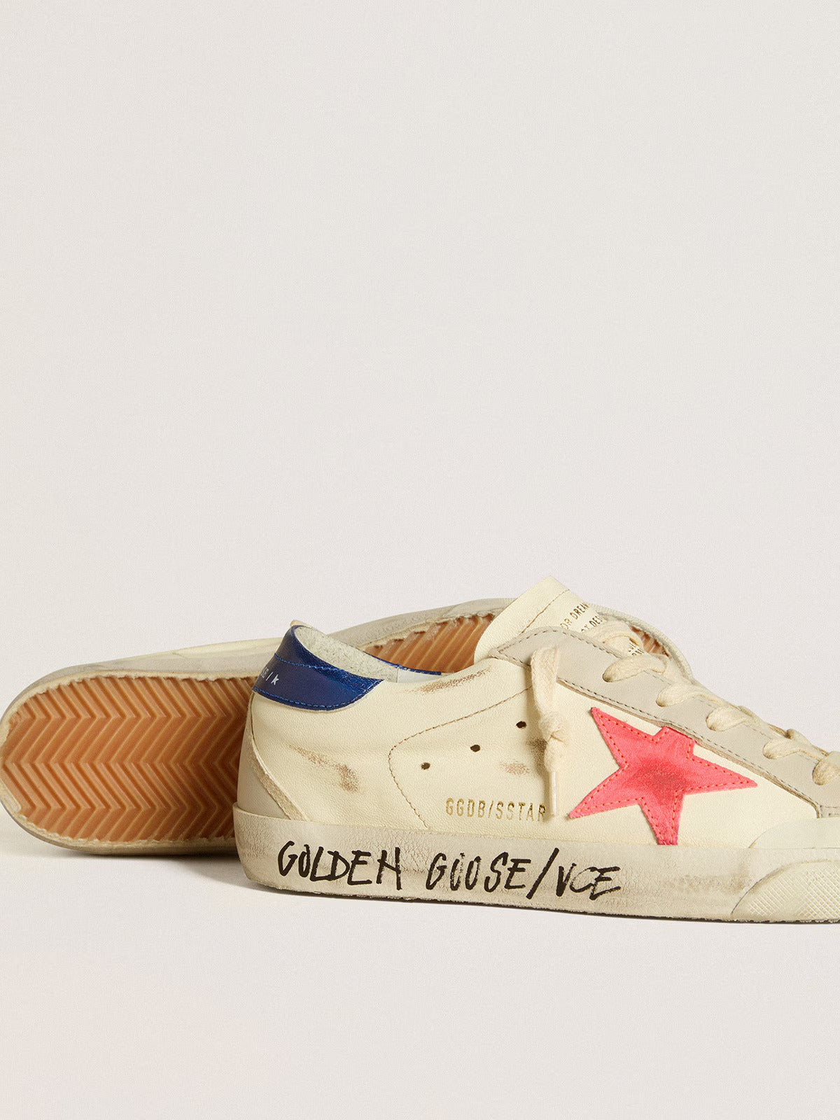 Golden Goose Super-Star Sneaker White/Pink/Blue