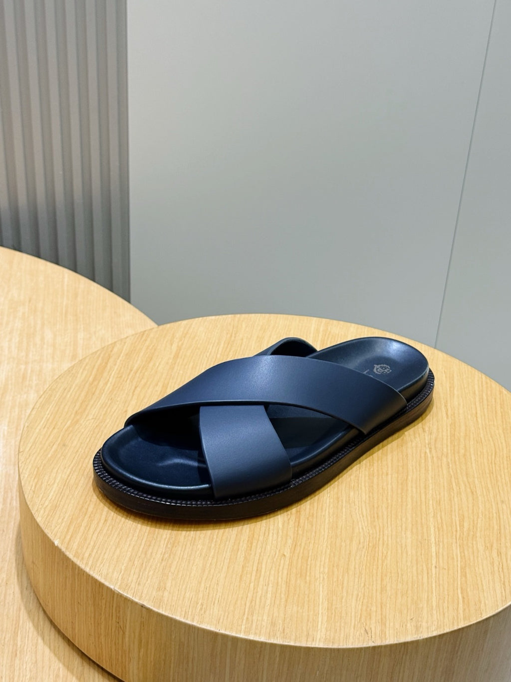 Loro Piana Bayonne Sandal Navy Blue