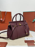 Loro Piana Loom L25 Bag Burgundy