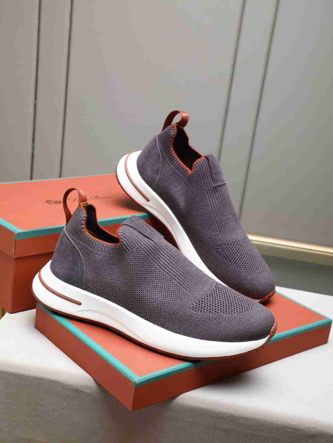 Loro Piana 360 LP Flexy Walk Sneaker Grey/White .