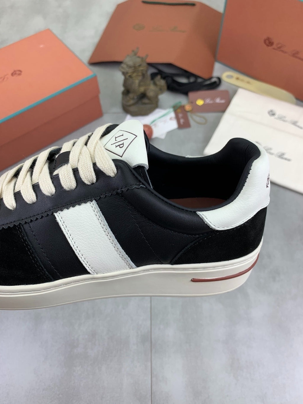 Loro Piana Newport Sneaker Black and White .