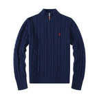 Polo Ralph Lauren Cable-Knit Cotton Quarter-Zip Sweatshirt