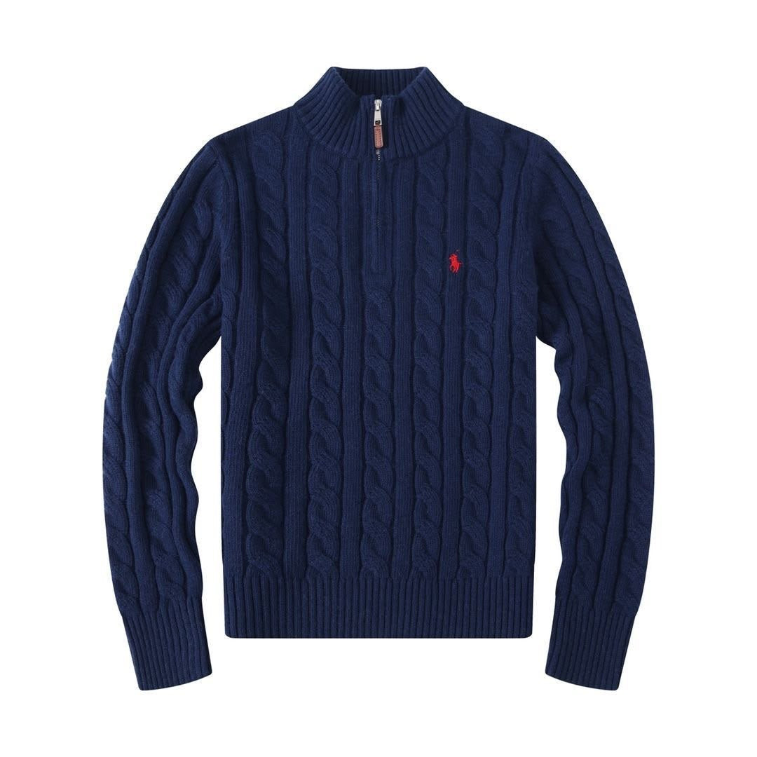 Polo Ralph Lauren Cable-Knit Cotton Quarter-Zip Sweatshirt
