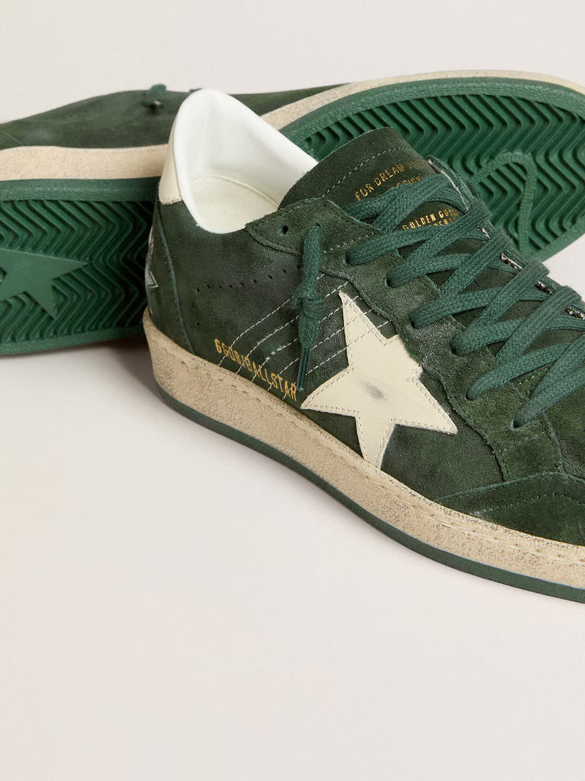 Golden Goose Ball Star Sneaker Green/White