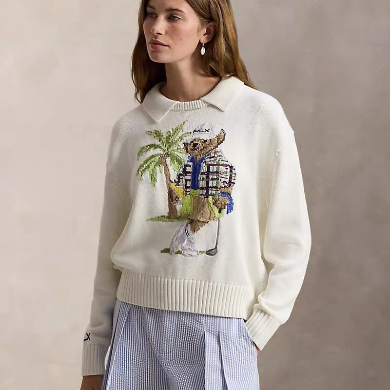 Ralph Lauren Polo Bear Performance Sweater All Cream