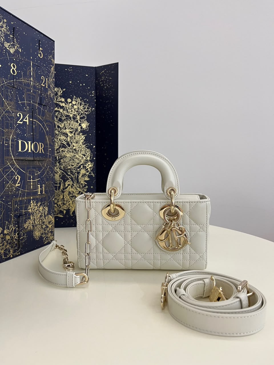 Dior Lady D-Joy Bag Latte .