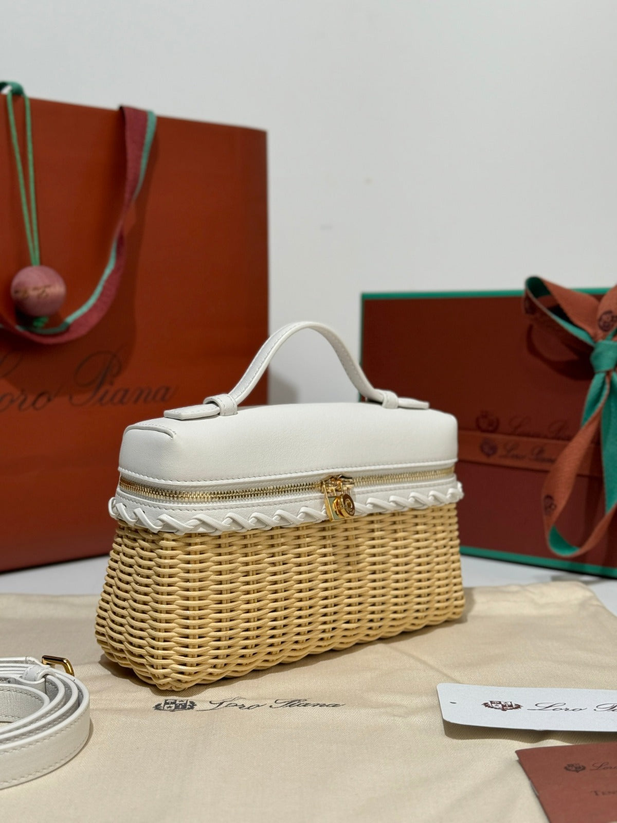 Loro Piana Bag Beige/White
