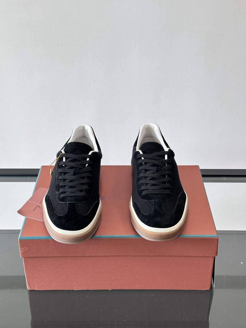Loro Piana Tennis Walk Sneaker Black .