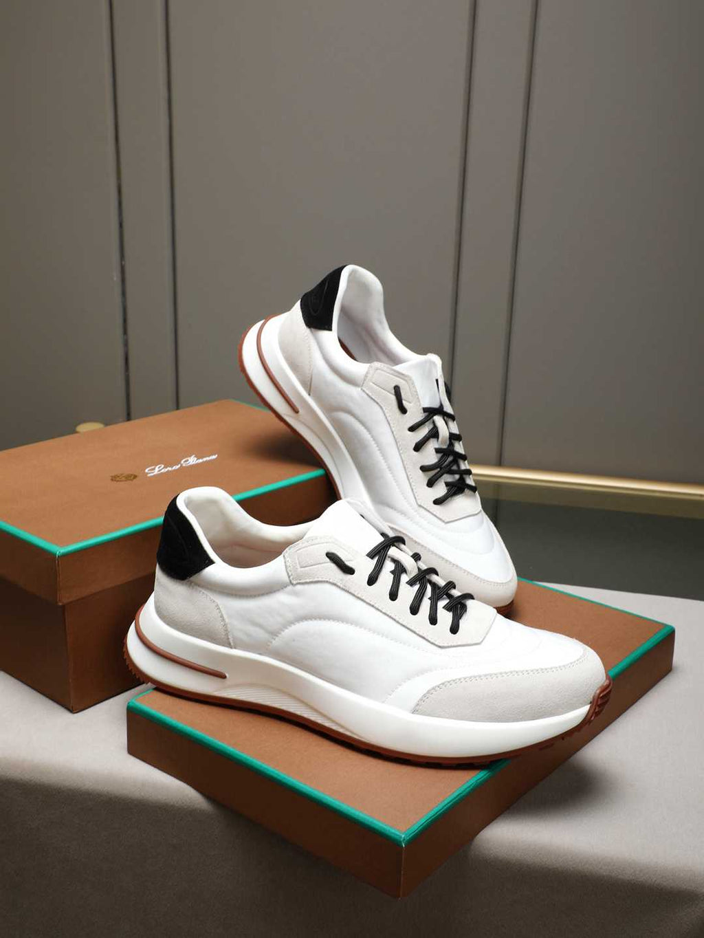 Loro Piana Week End Walk Sneaker White/Black .