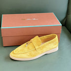 Loro Piana Summer Charms Walk Loafer Yellow