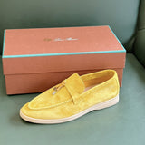 Loro Piana Summer Charms Walk Loafer Yellow