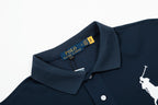 Polo Ralph Lauren Big Pony Mesh Polo Shirt Navy/Grey