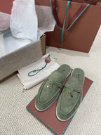 Loro Piana Charms Mule Green
