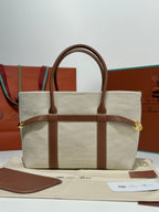 Loro Piana Small Ghiera Tote Bag Beige/Brown