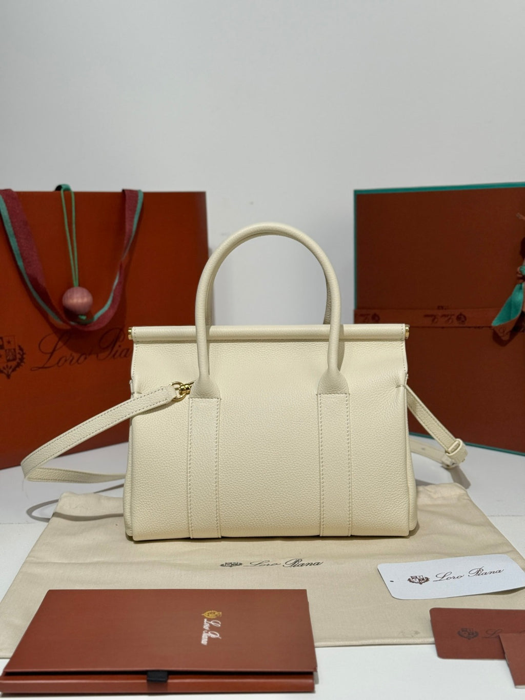 Loro Piana Loom L25 Bag All Ivory