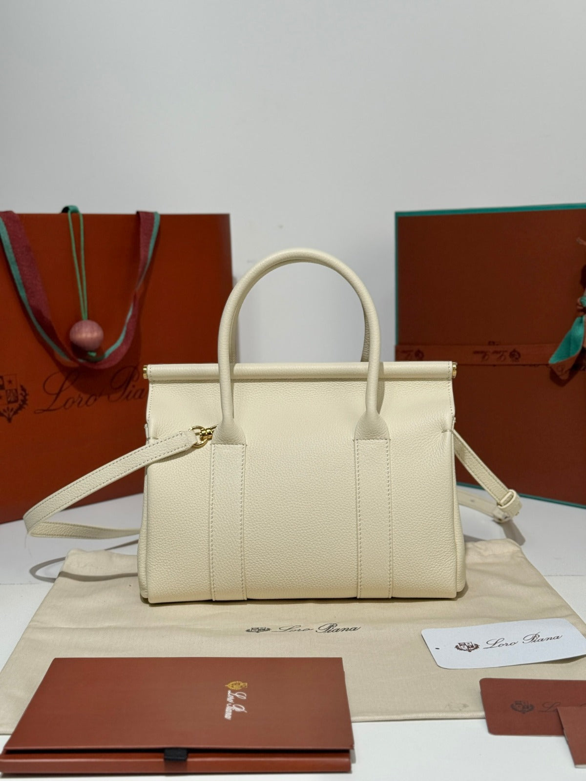 Loro Piana Loom L25 Bag All Ivory