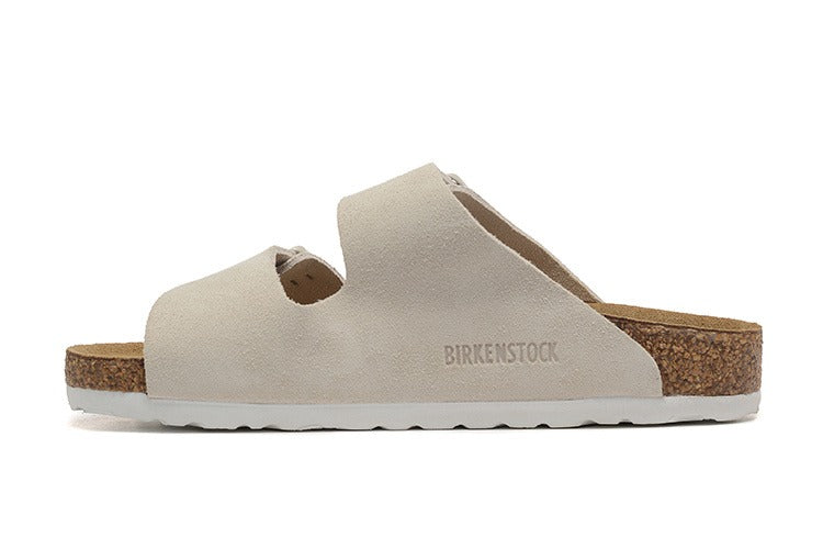 Birkenstock Arizona Suede Leather Sandal Taupe