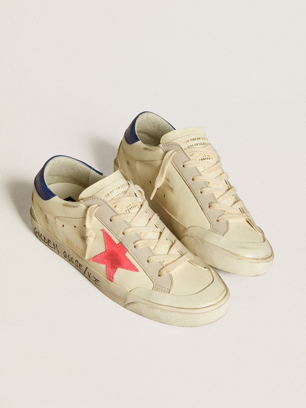 Golden Goose Super-Star Sneaker White/Pink/Blue