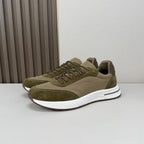 Loro Piana Week End Walk Sneaker Olive Brown .