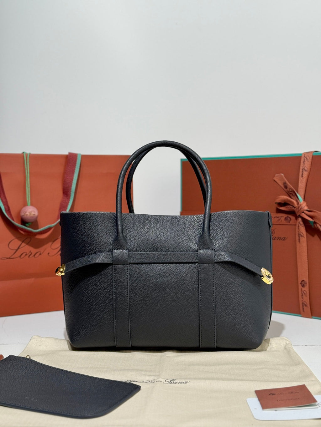 Loro Piana Ghiera Tote Bag Black