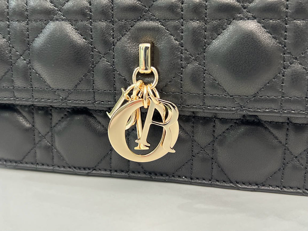 Dior My Dior Top Handle Bag Black .
