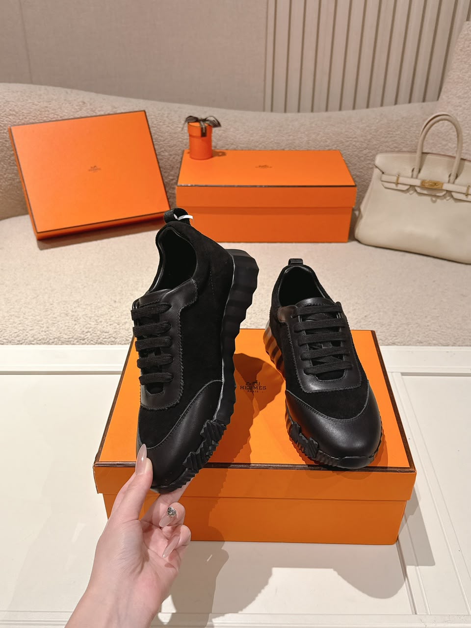 Hermès Bouncing Sneaker All Black
