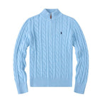 Polo Ralph Lauren Cable-Knit Cotton Quarter-Zip Sweatshirt