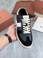 Loro Piana Newport Sneaker Black and White .