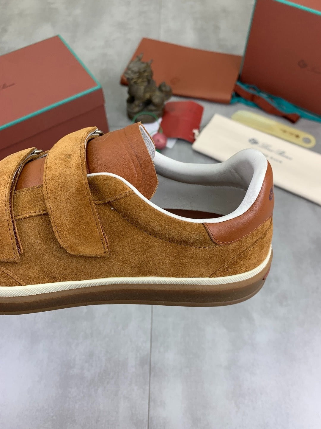 Loro Piana Tennis Walk Sneaker Light Brown .