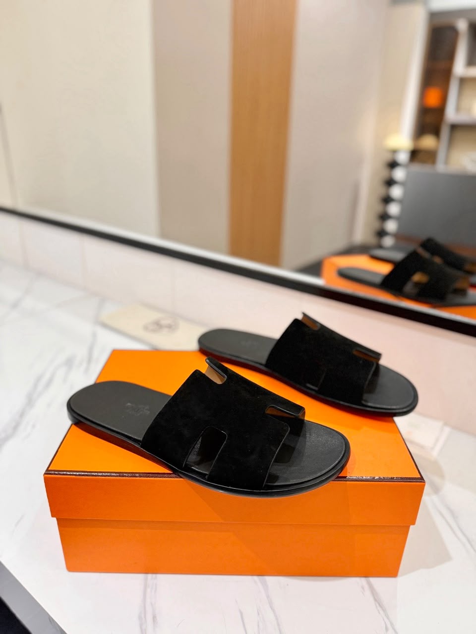 Hermès Izmir Sandal All Black