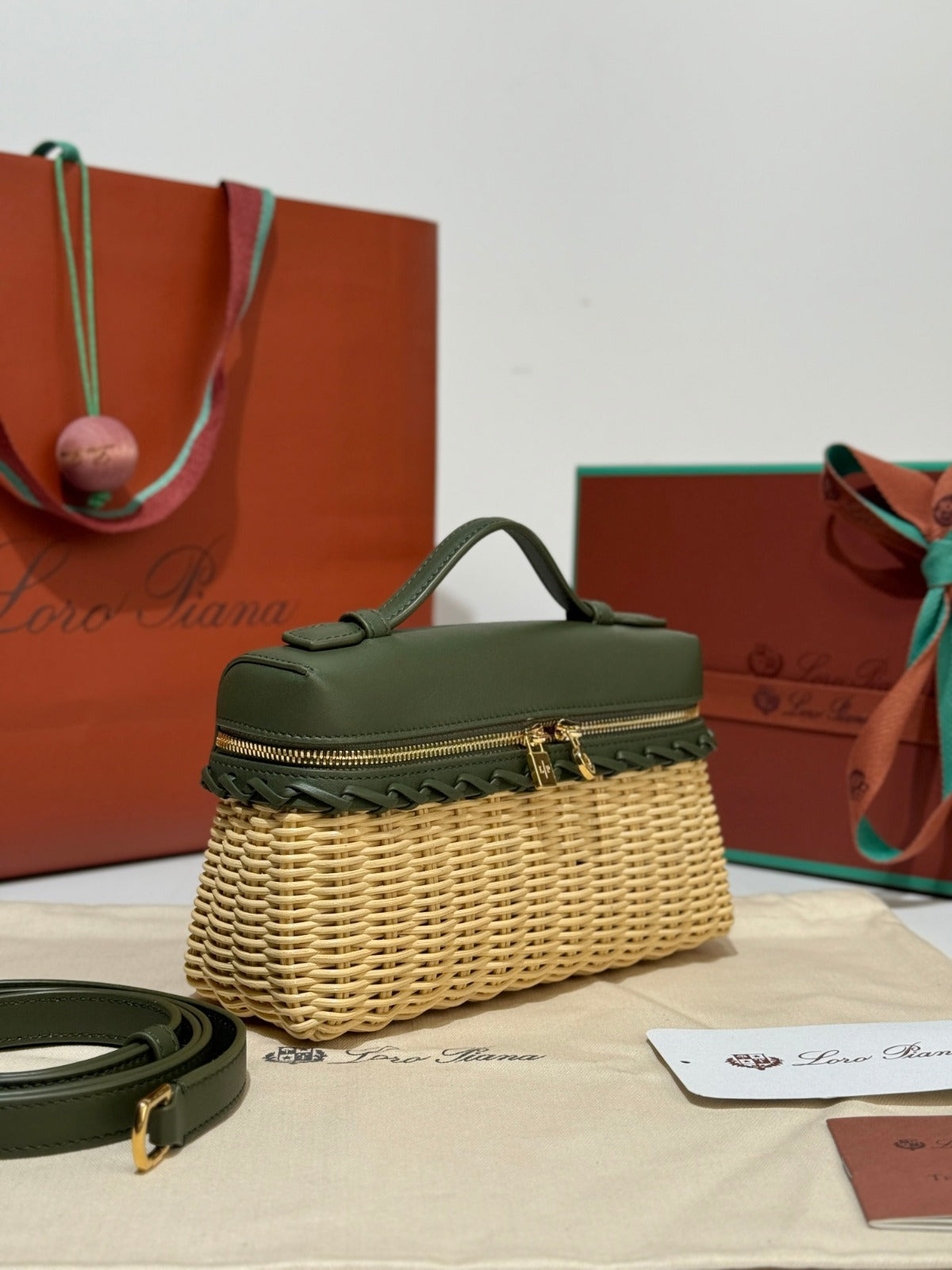 Loro Piana Bag Beige/Green