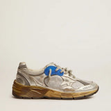 Golden Goose Running Dad Net Sneaker Silver/Blue
