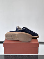 Loro Piana Tennis Walk Sneaker Navy Blue .