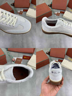 Loro Piana Tennis Walk Sneaker White/Brown .