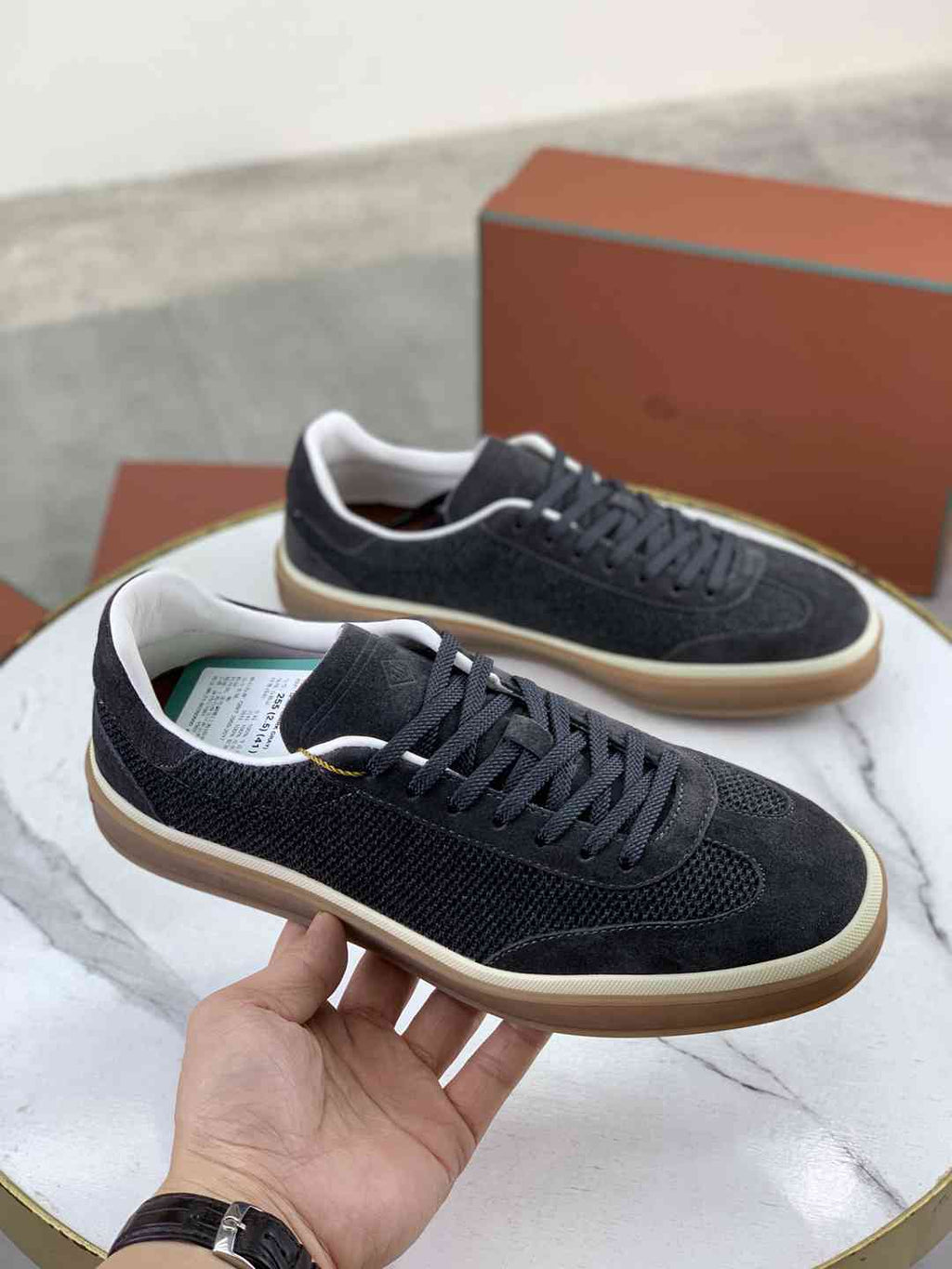 Loro Piana 410 LP Walk Sneaker Black .