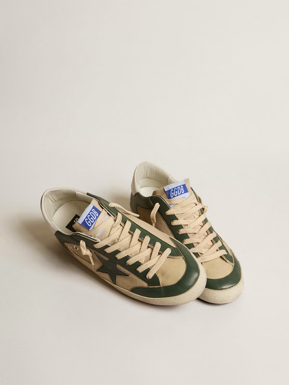 Golden Goose Super-Star Sneaker Dark Green/Beige