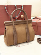 Loro Piana Loom L25 Bag Brown