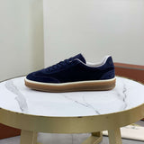 Loro Piana Tennis Walk Sneaker Navy Blue .