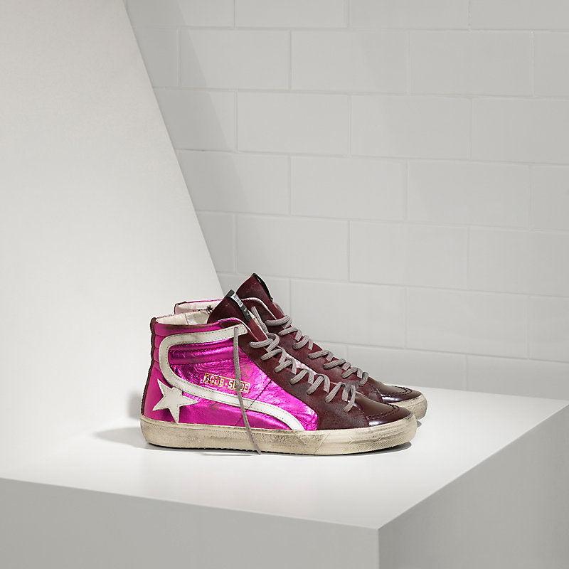 Golden Goose Slide Sneaker Dark Pink