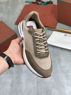 Loro Piana Tennis Walk Sneaker Beige/Brown .