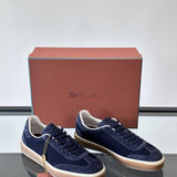 Loro Piana Tennis Walk Sneaker Navy Blue .