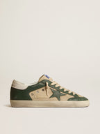 Golden Goose Super-Star Sneaker Dark Green/Beige
