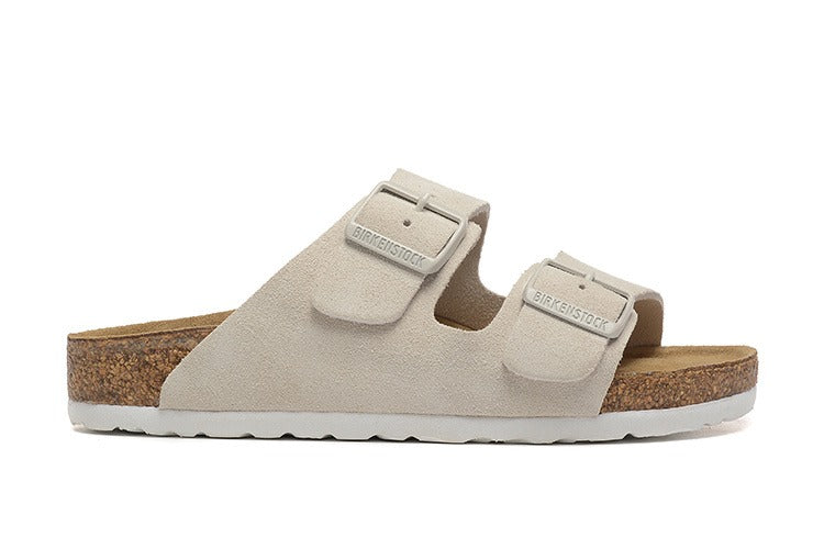 Birkenstock Arizona Suede Leather Sandal Taupe