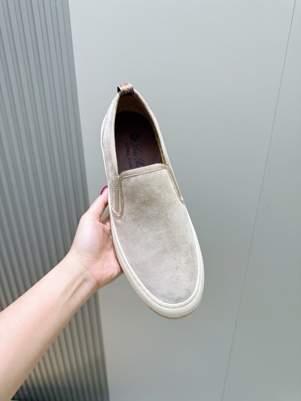 Loro Piana Tennis Walk Sneaker Beige