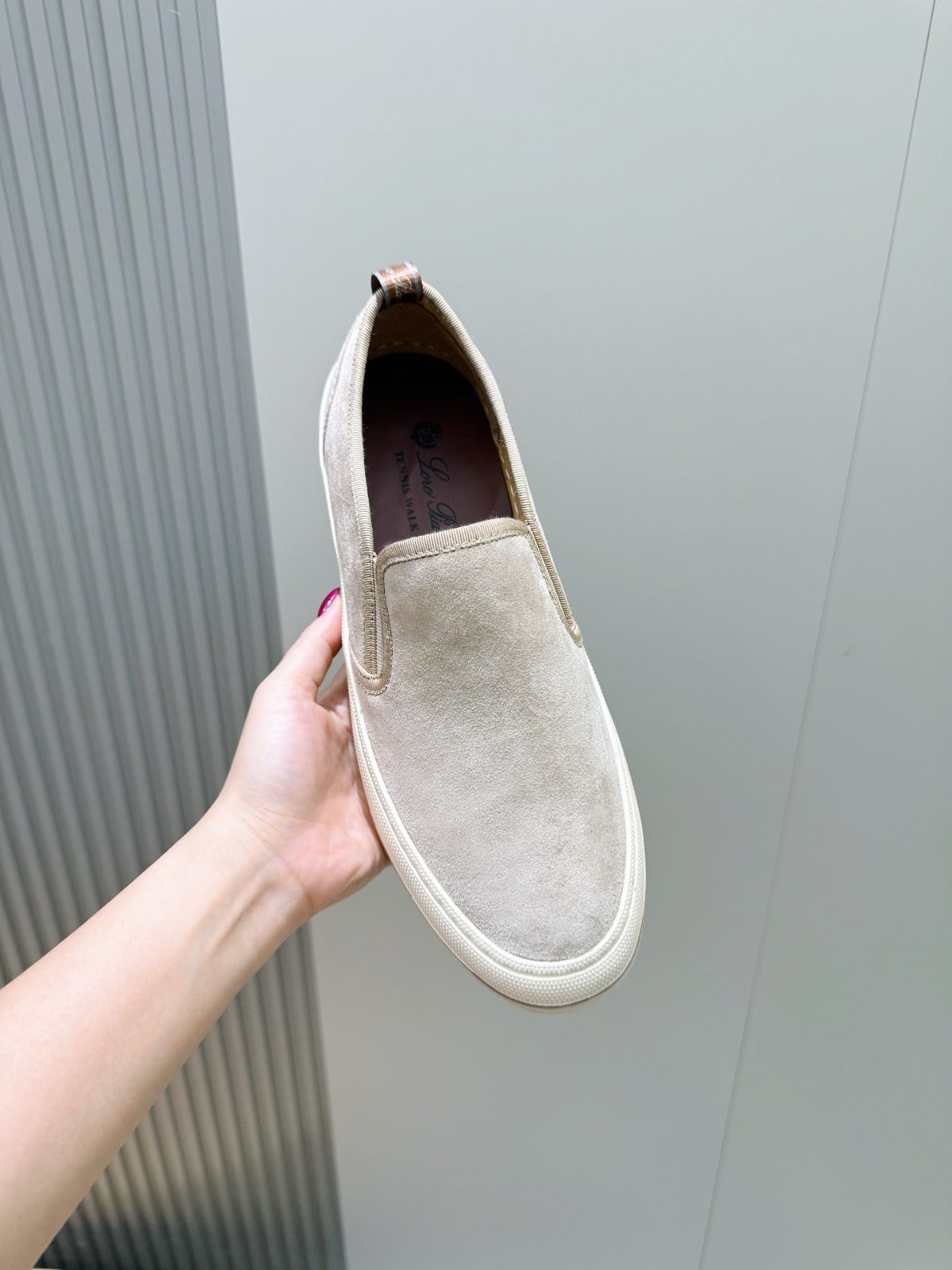 Loro Piana Tennis Walk Sneaker Beige